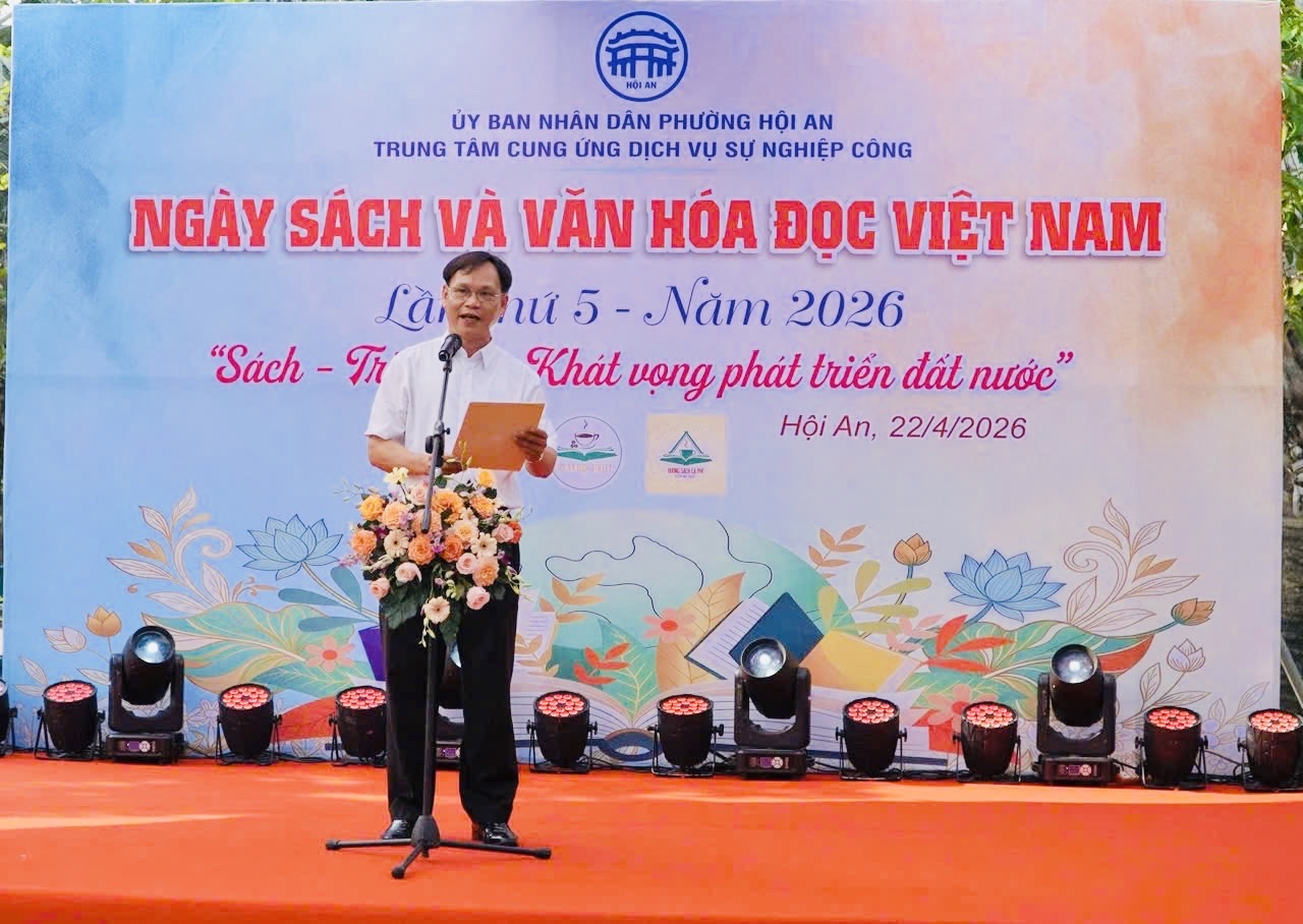 Phường Hội An khai mạc ngày sách và văn hóa đọc Việt Nam lần thứ 5 năm 2026.