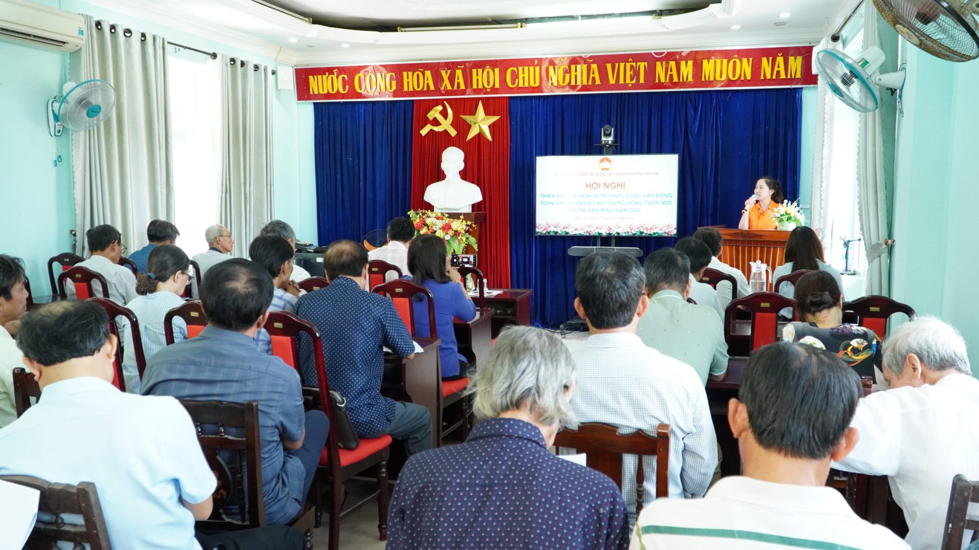 Ủy ban MTTQ Việt Nam phường Hội An triển khai cuộc vận động “Toàn dân đoàn kết xây dựng nông thôn mới, đô thị văn minh” gắn với phong trào “Bình dân học vụ số” năm 2026