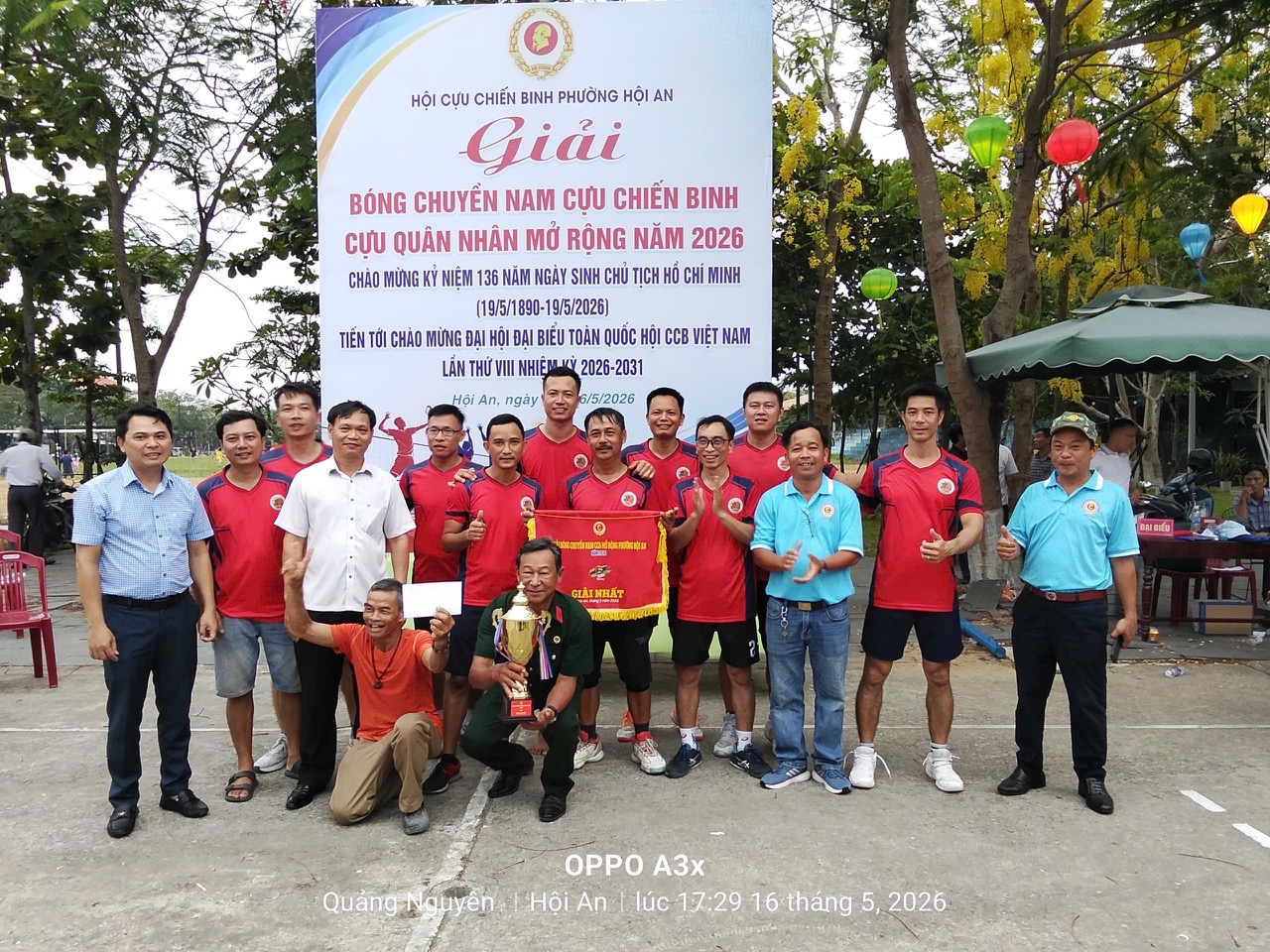 Hội CCB phường Hội An tổ chức thành công Giải bóng chuyền nam Cựu chiến binh – Cựu quân nhân mở rộng năm 2026