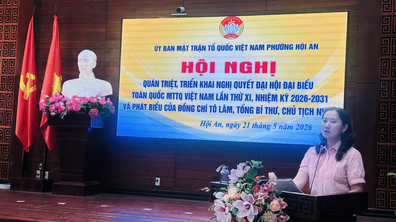 Phường Hội An quán triệt, triển khai Nghị quyết Đại hội đại biểu toàn quốc MTTQ Việt Nam lần thứ XI