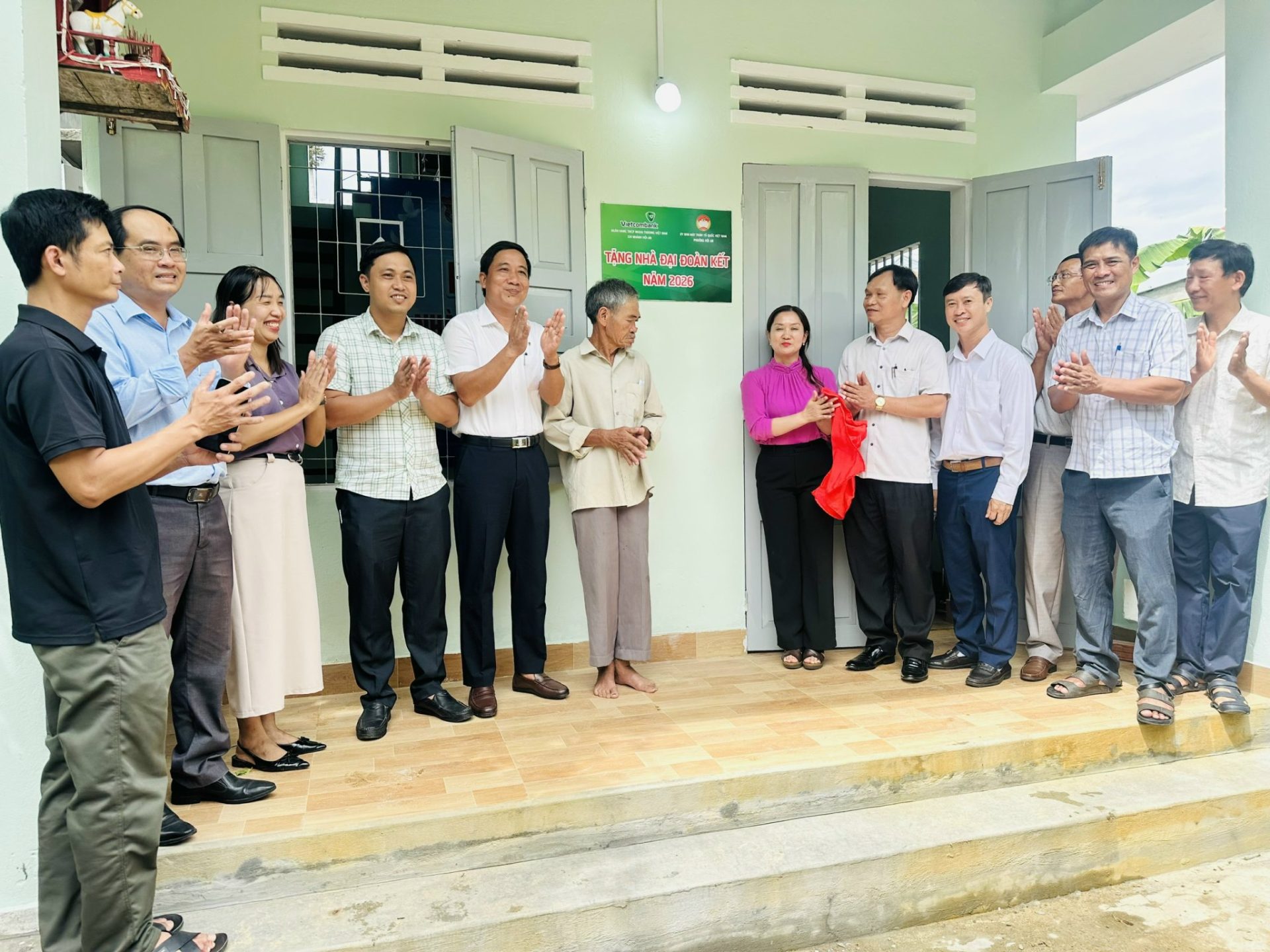 Ủy ban MTTQ Việt Nam phường Hội An bàn giao nhà Đại đoàn kết năm 2026