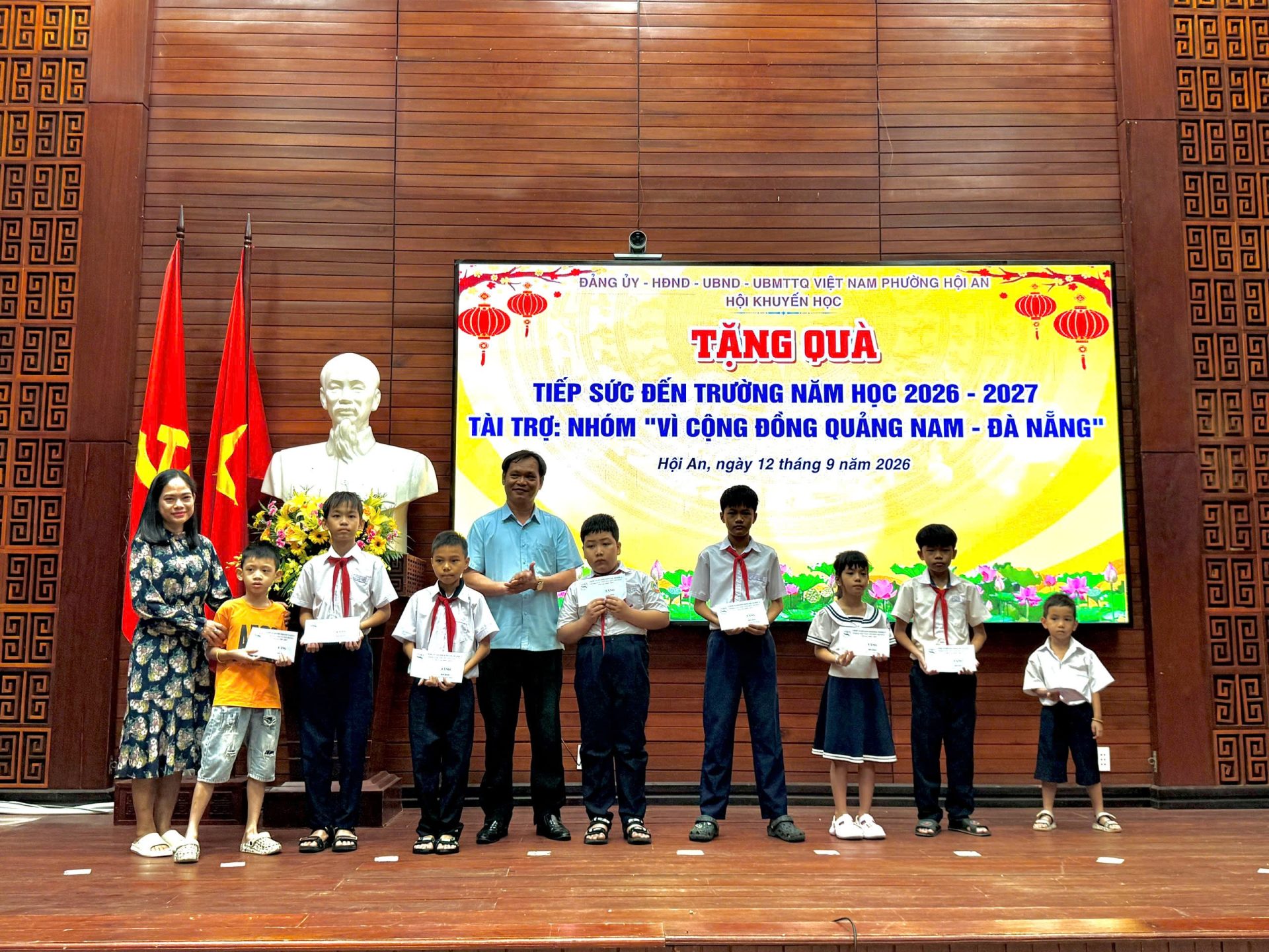 Hội An tổ chức chương trình “Tiếp sức đến trường” năm học 2026 – 2027
